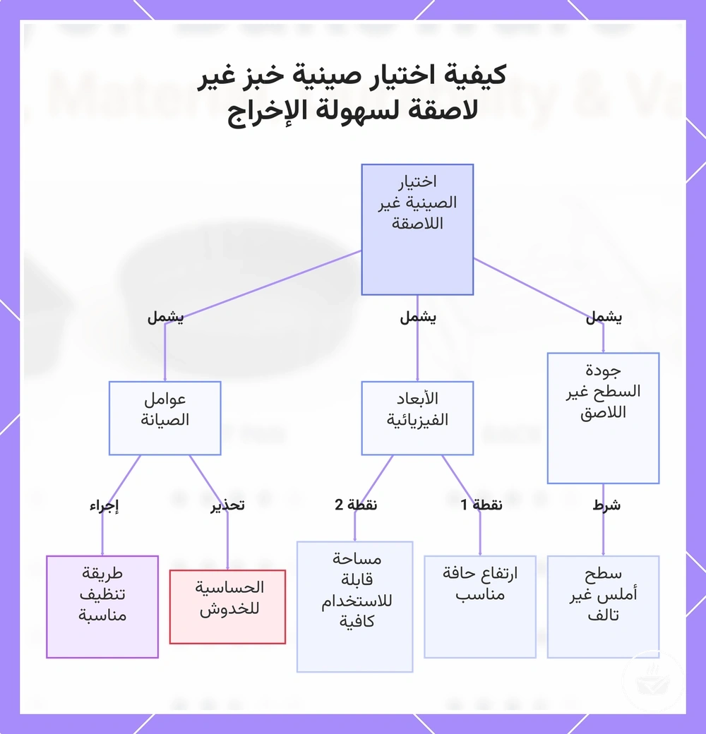 كيفية اختيار صينية خبز غير لاصقة لسهولة الإخراج