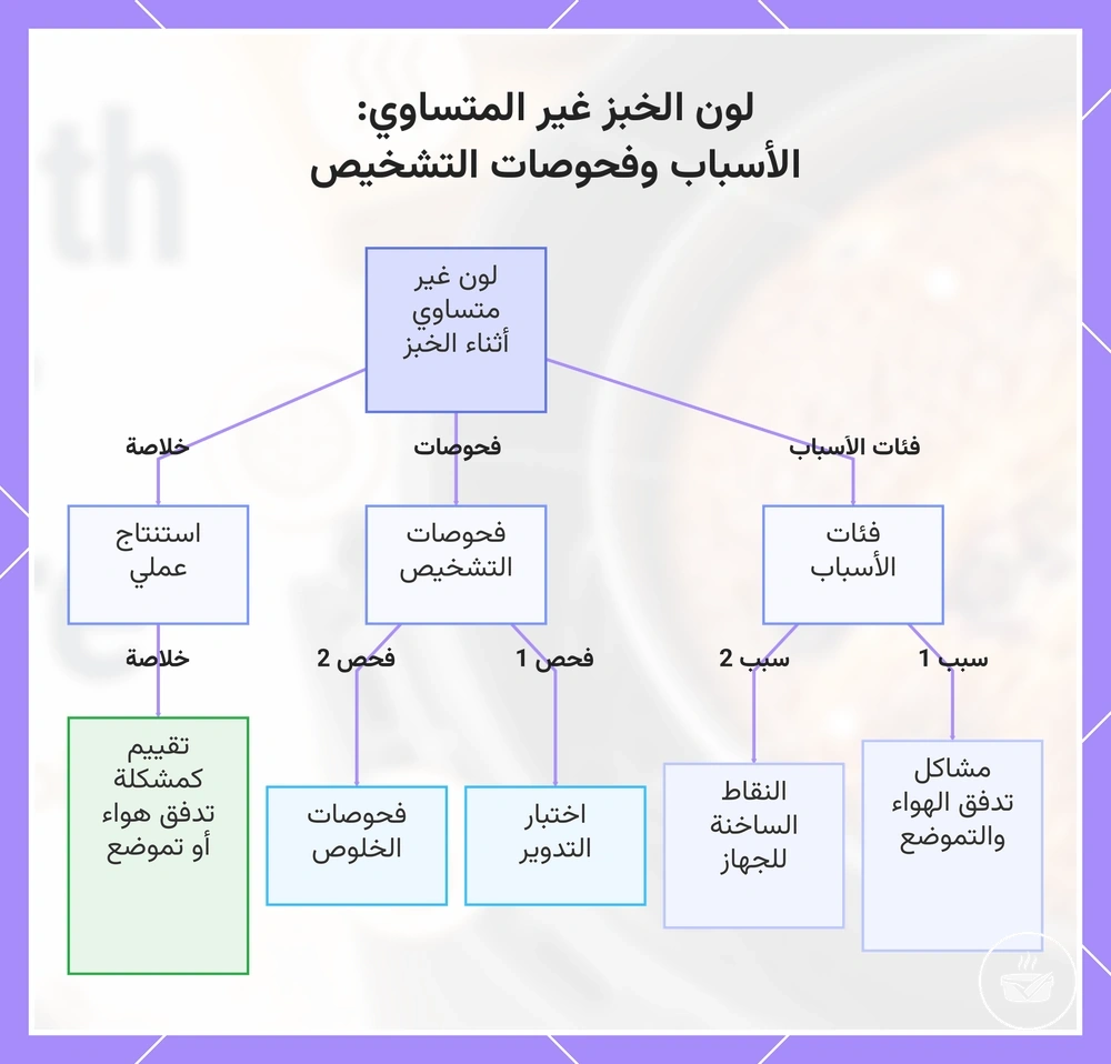 لون الخبز غير المتساوي: الأسباب وفحوصات التشخيص