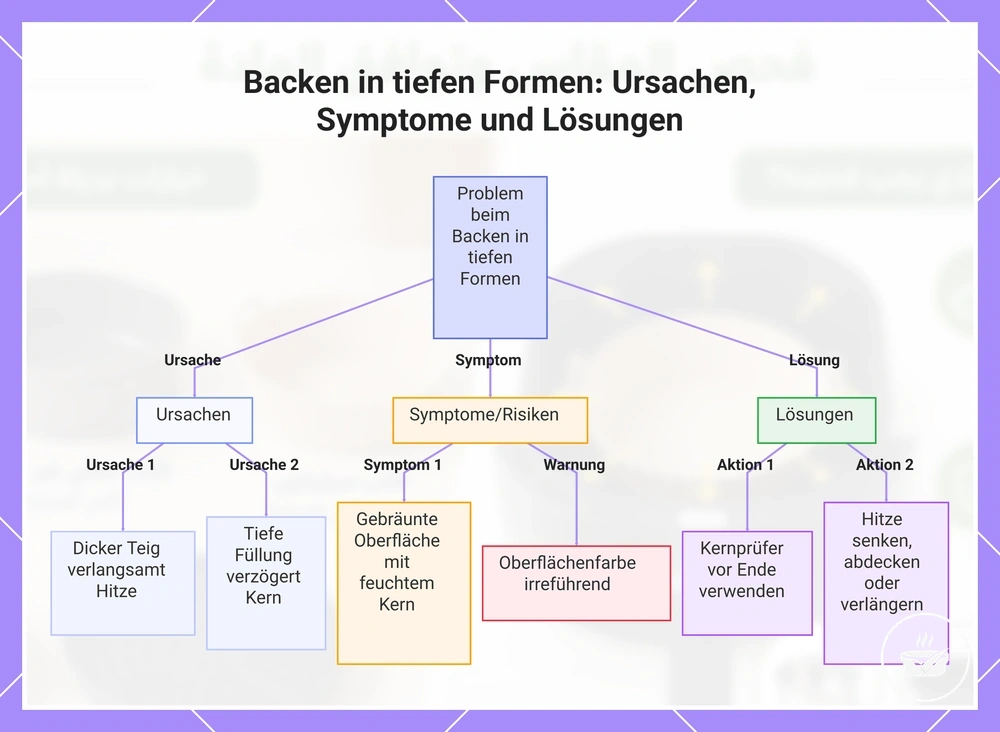 Backen in tiefen Formen: Ursachen, Symptome und Lösungen