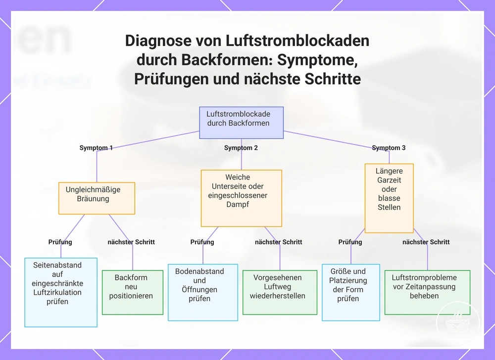 Diagnose von Luftstromblockaden durch Backformen: Symptome, Prüfungen und nächste Schritte