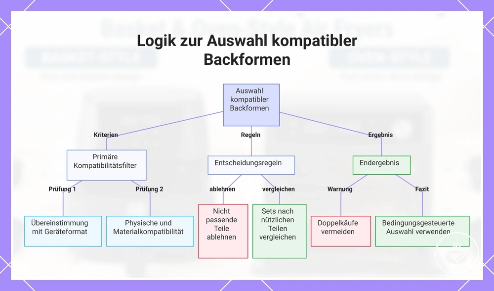 Logik zur Auswahl kompatibler Backformen