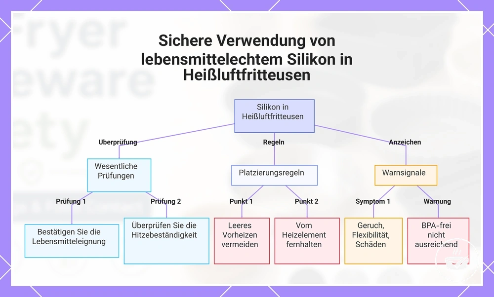 Sichere Verwendung von lebensmittelechtem Silikon in Heißluftfritteusen