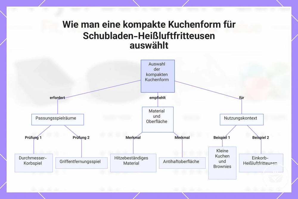 Wie man eine kompakte Kuchenform für Schubladen-Heißluftfritteusen auswählt