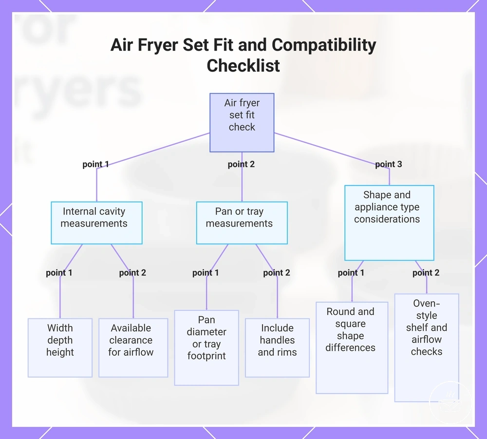 Air Fryer Set Fit and Compatibility Checklist