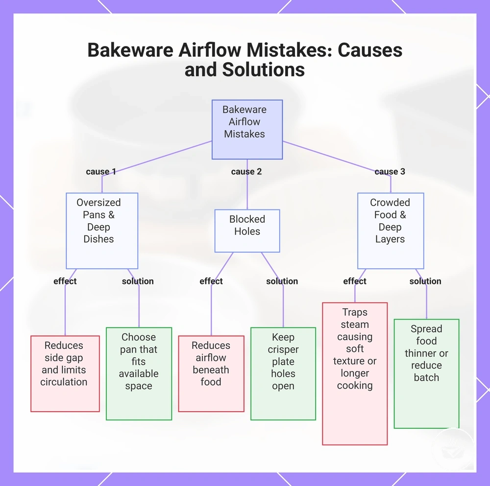 Bakeware Airflow Mistakes: Causes and Solutions