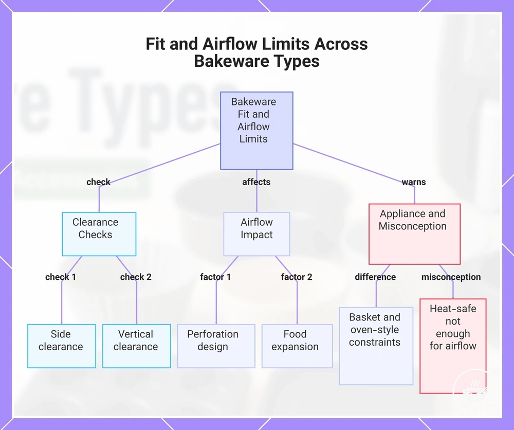 Fit and Airflow Limits Across Bakeware Types