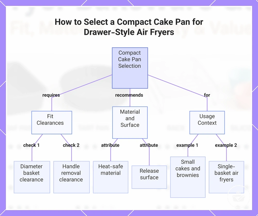 How to Select a Compact Cake Pan for Drawer-Style Air Fryers