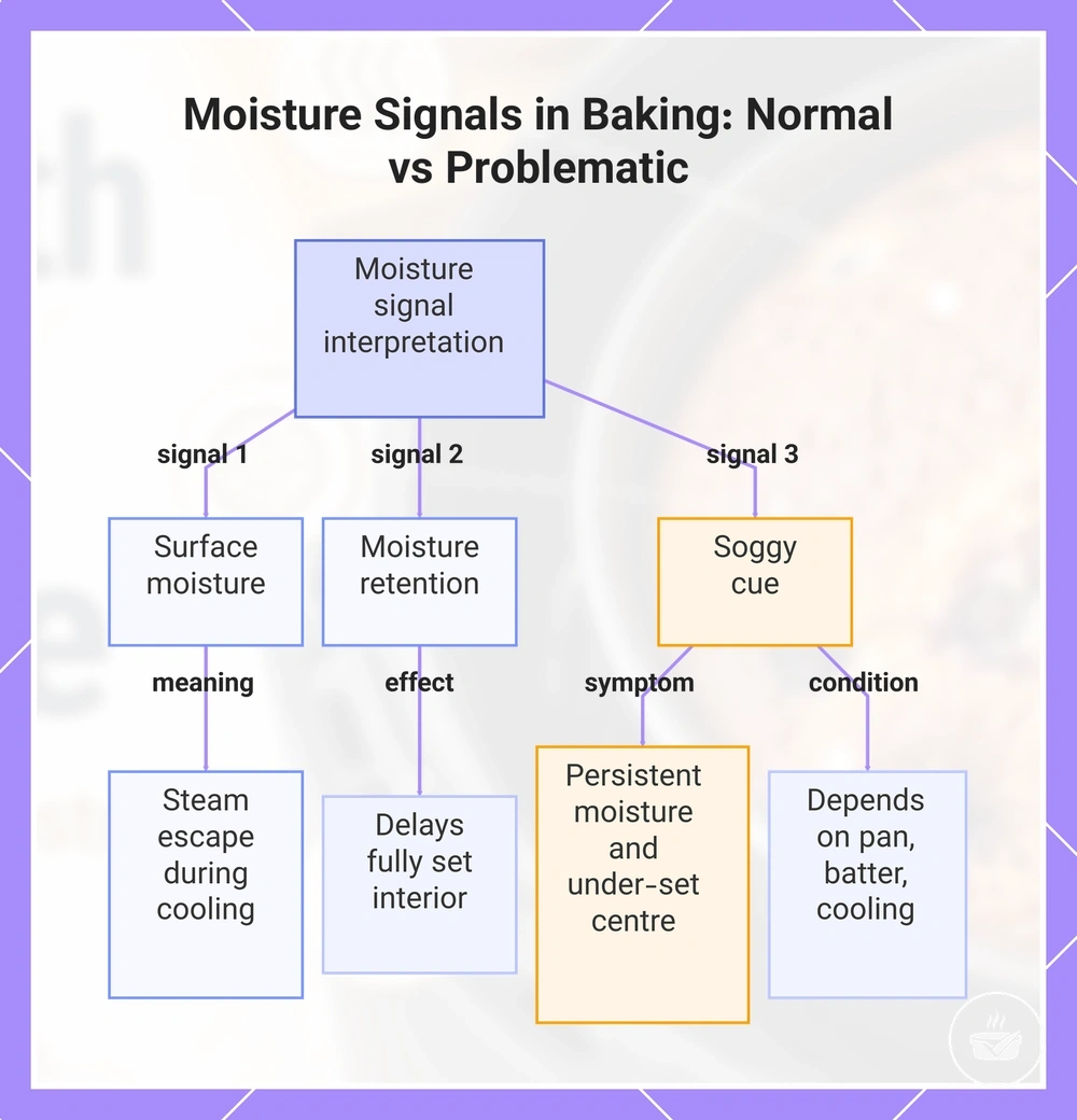 Moisture Signals in Baking: Normal vs Problematic