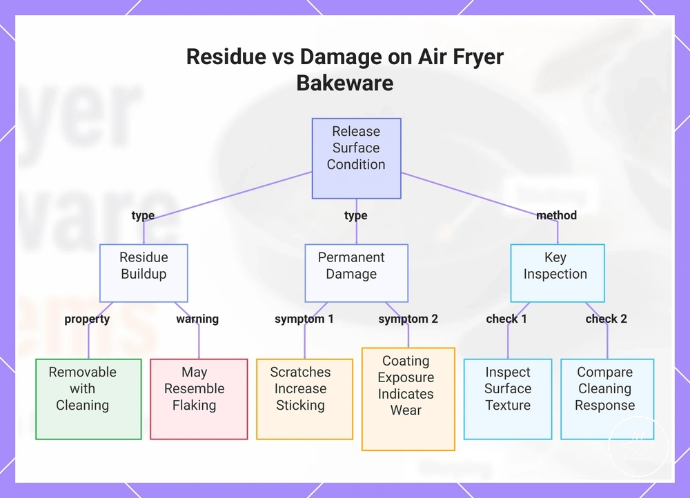 Residue vs Damage on Air Fryer Bakeware