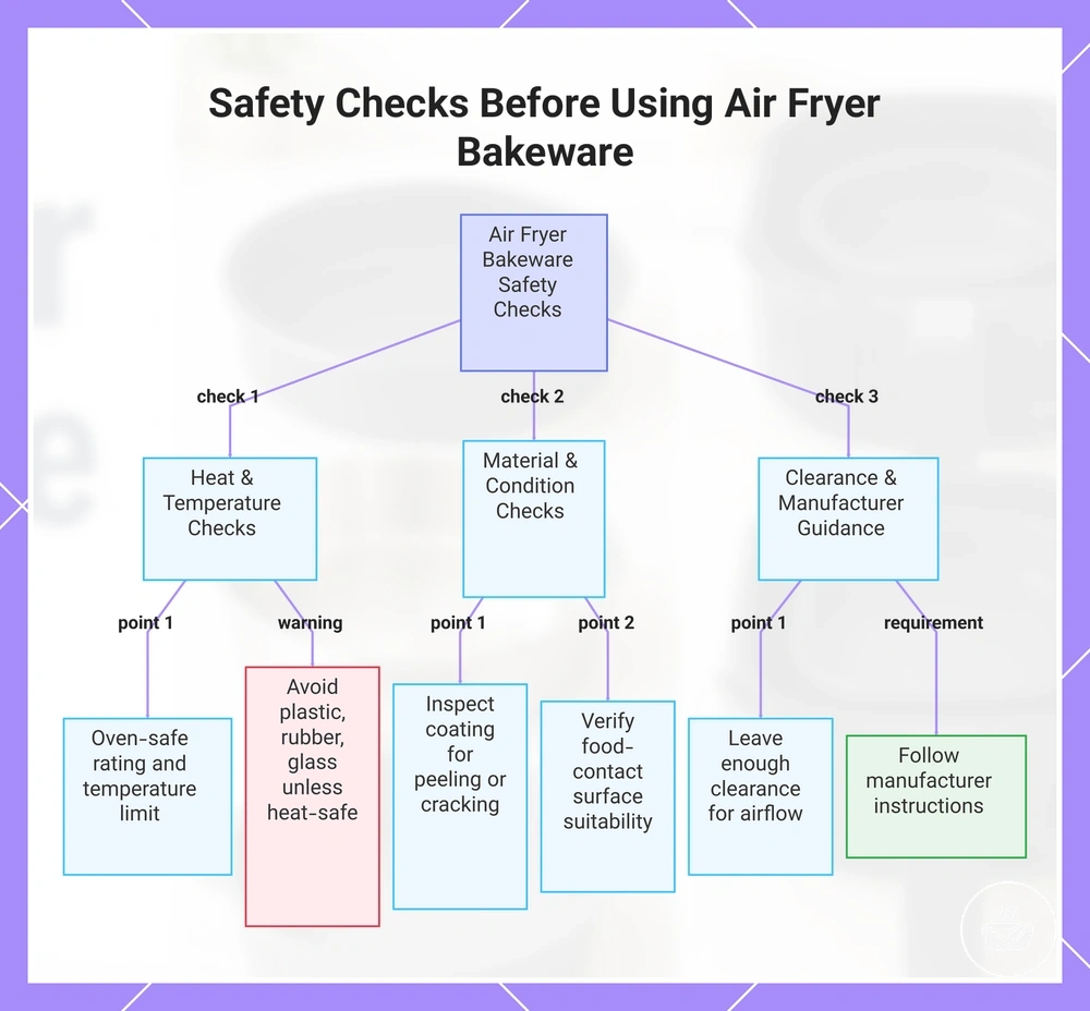 Safety Checks Before Using Air Fryer Bakeware