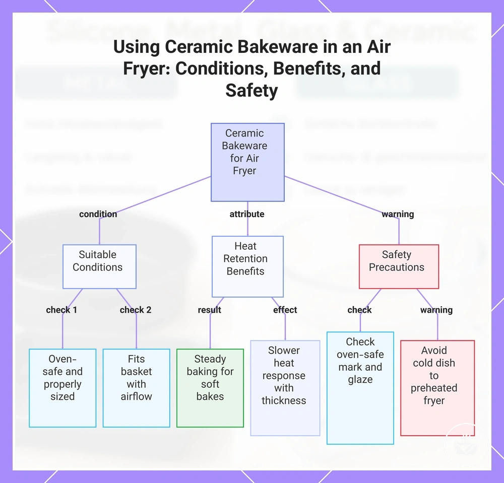 Using Ceramic Bakeware in an Air Fryer: Conditions, Benefits, and Safety