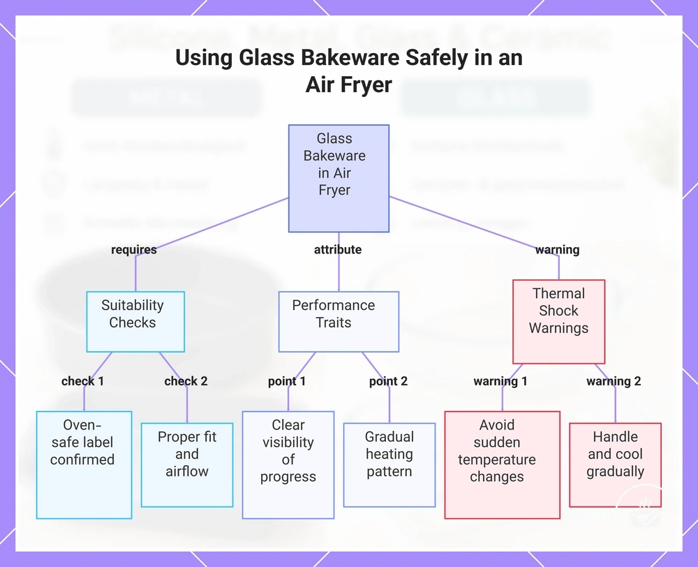 Using Glass Bakeware Safely in an Air Fryer