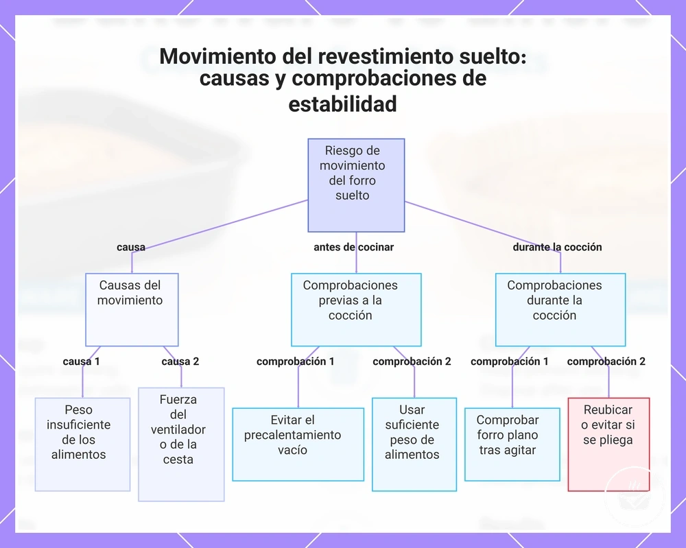 Movimiento del revestimiento suelto: causas y comprobaciones de estabilidad