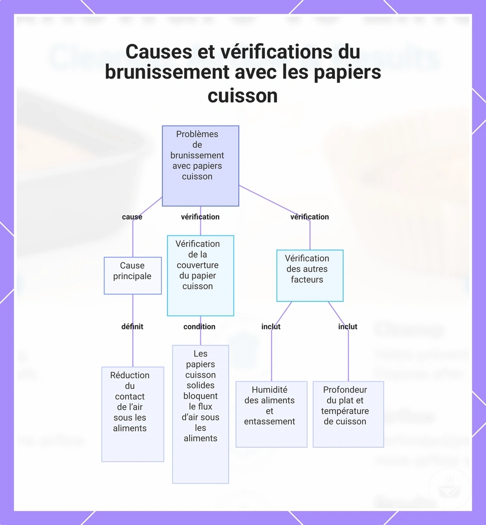 Causes et vérifications du brunissement avec les papiers cuisson