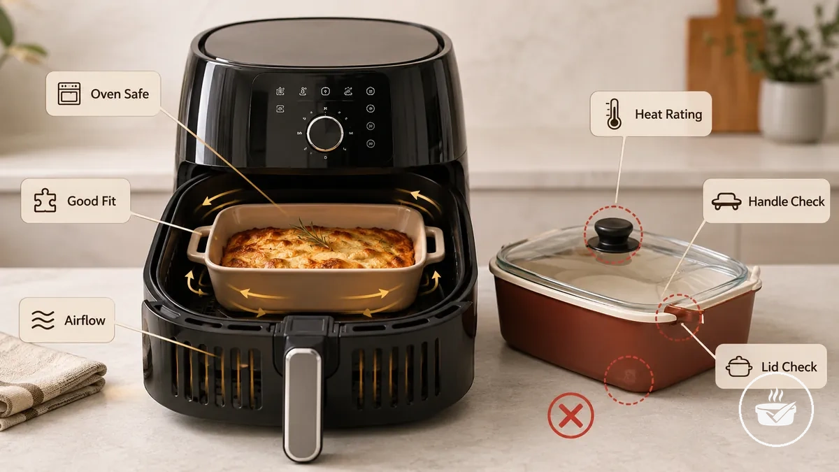 Vérifier la compatibilité d un moule four avec un air fryer