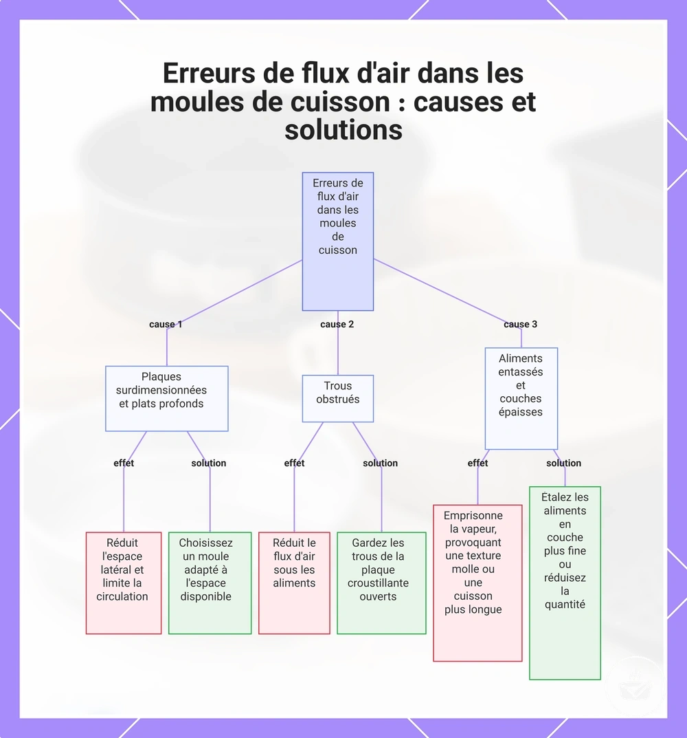 Erreurs de flux d'air dans les moules de cuisson : causes et solutions