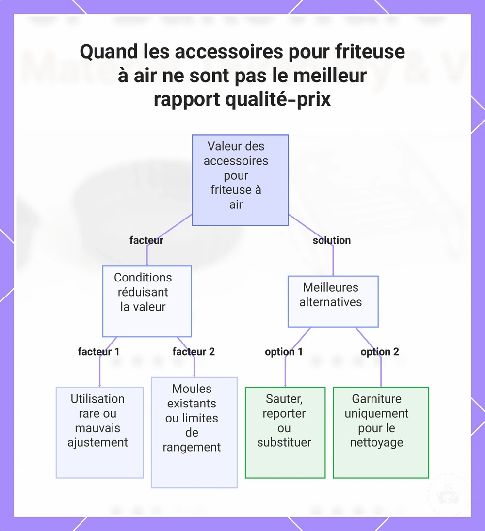 Quand les accessoires pour friteuse à air ne sont pas le meilleur rapport qualité-prix