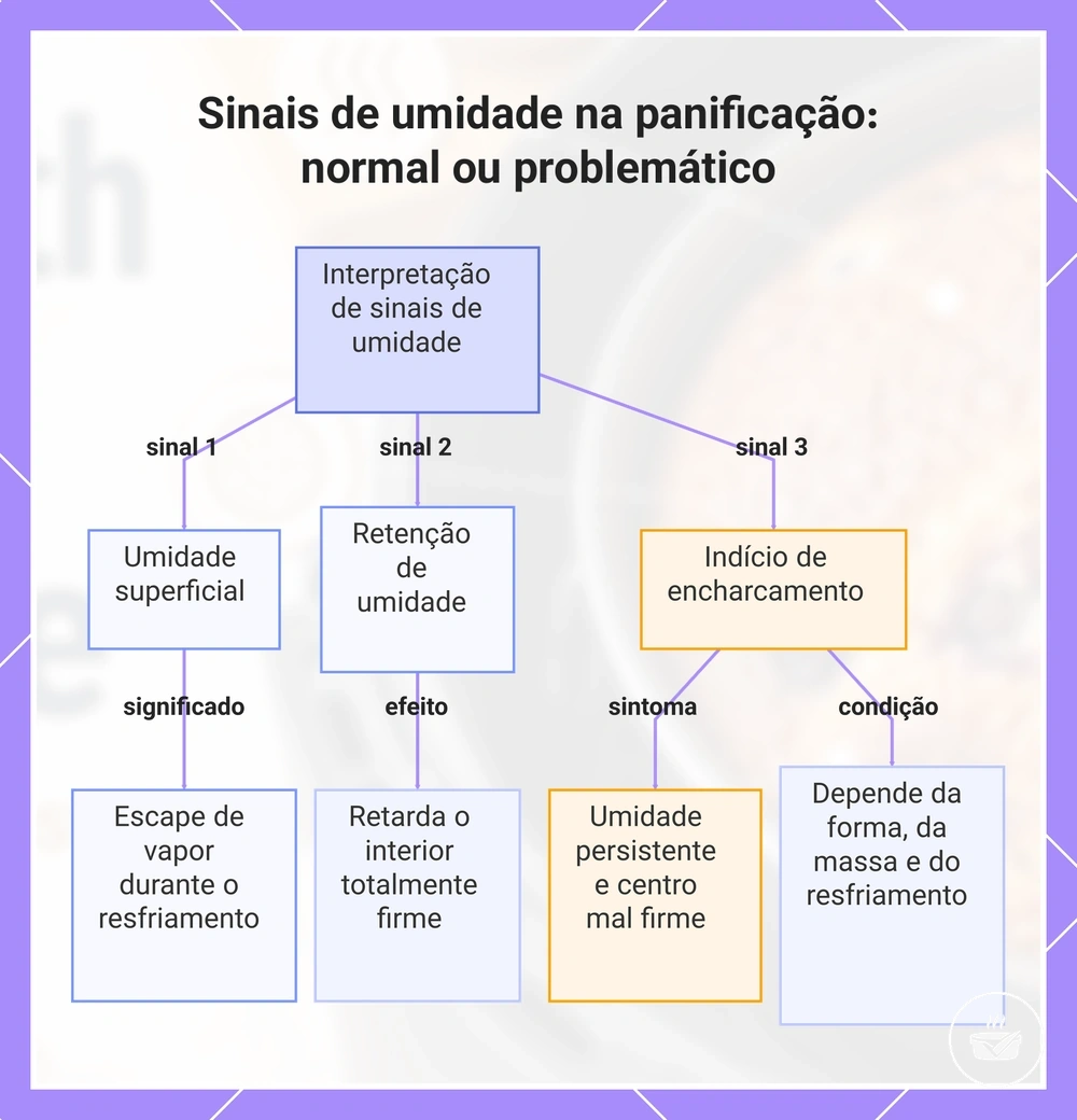 Sinais de umidade na panificação: normal ou problemático