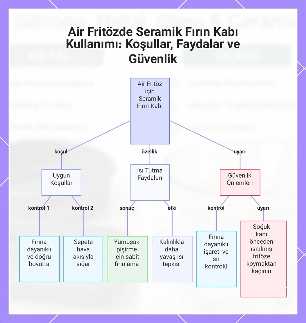 Air Fritözde Seramik Fırın Kabı Kullanımı: Koşullar, Faydalar ve Güvenlik