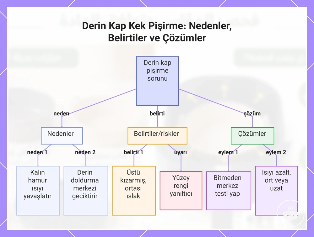 Derin Kap Kek Pişirme: Nedenler, Belirtiler ve Çözümler