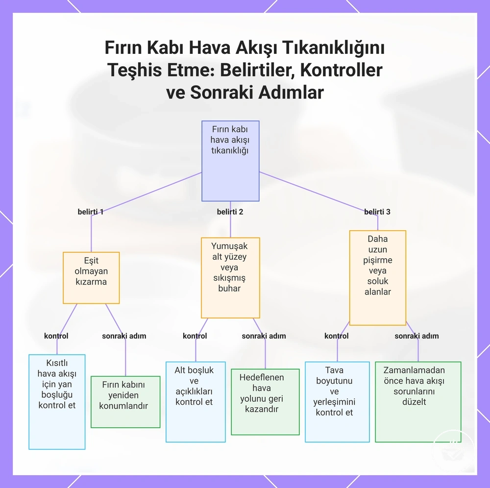 Fırın Kabı Hava Akışı Tıkanıklığını Teşhis Etme: Belirtiler, Kontroller ve Sonraki Adımlar