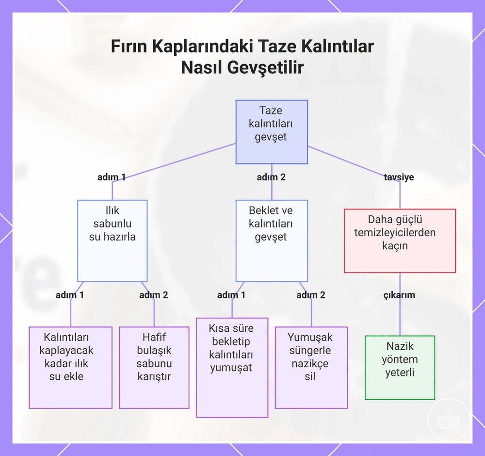 Fırın Kaplarındaki Taze Kalıntılar Nasıl Gevşetilir