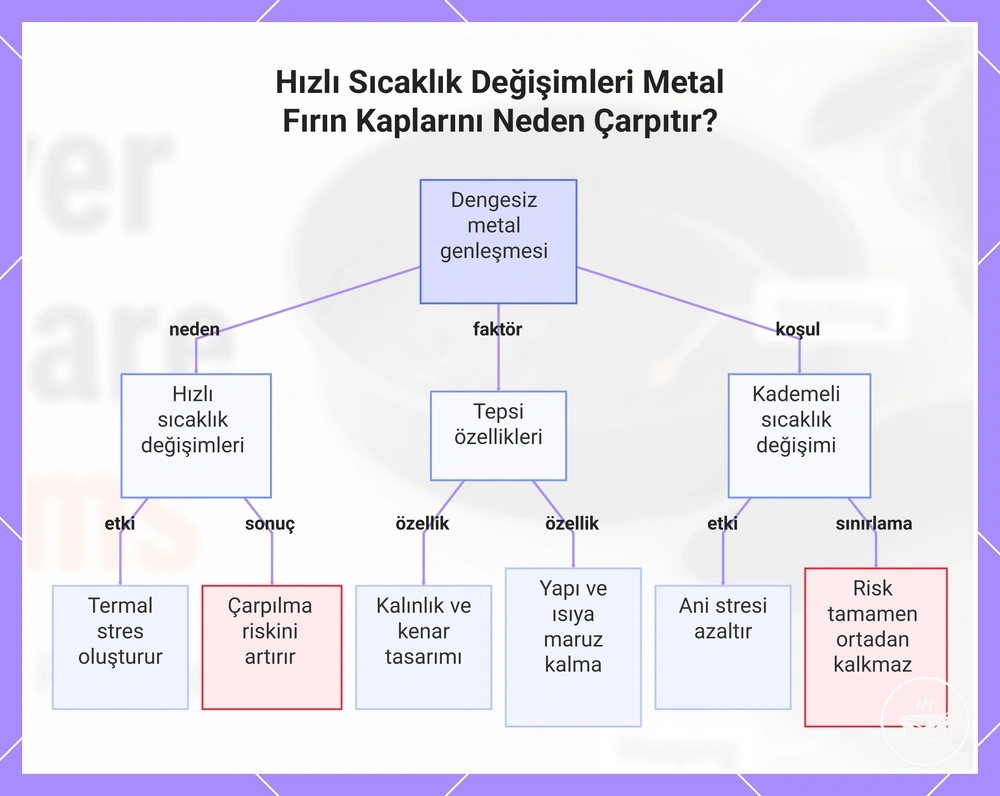 Hızlı Sıcaklık Değişimleri Metal Fırın Kaplarını Neden Çarpıtır?