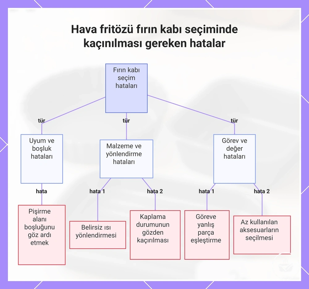 Hava fritözü fırın kabı seçiminde kaçınılması gereken hatalar