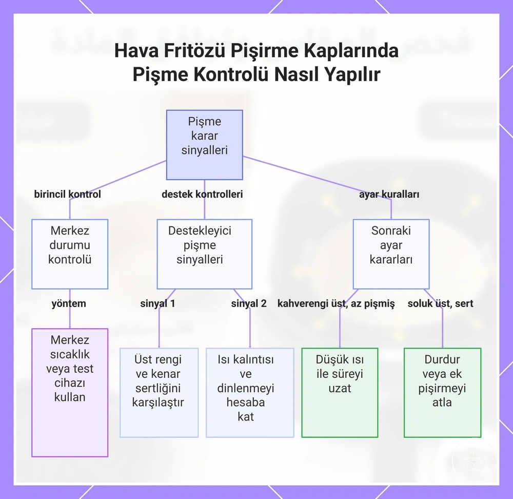 Hava Fritözü Pişirme Kaplarında Pişme Kontrolü Nasıl Yapılır