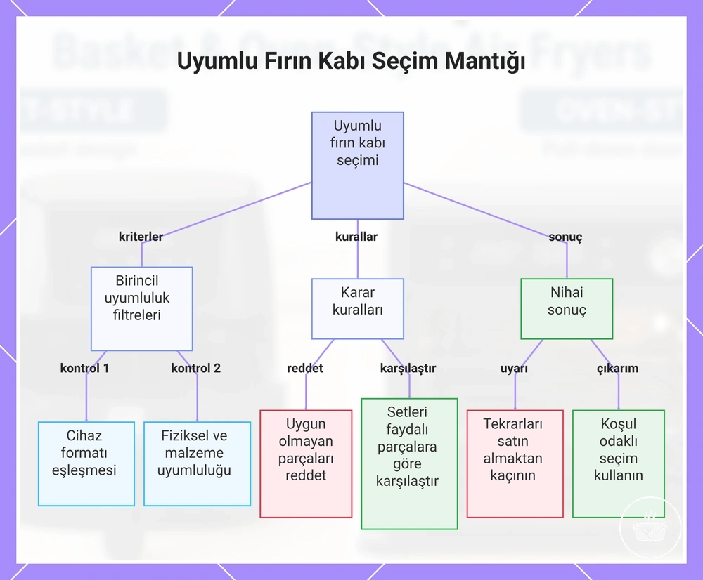 Uyumlu Fırın Kabı Seçim Mantığı